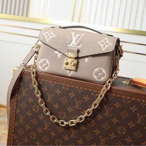 Louis Vuitton Capucines Mini Shoulder Bag in Taupe